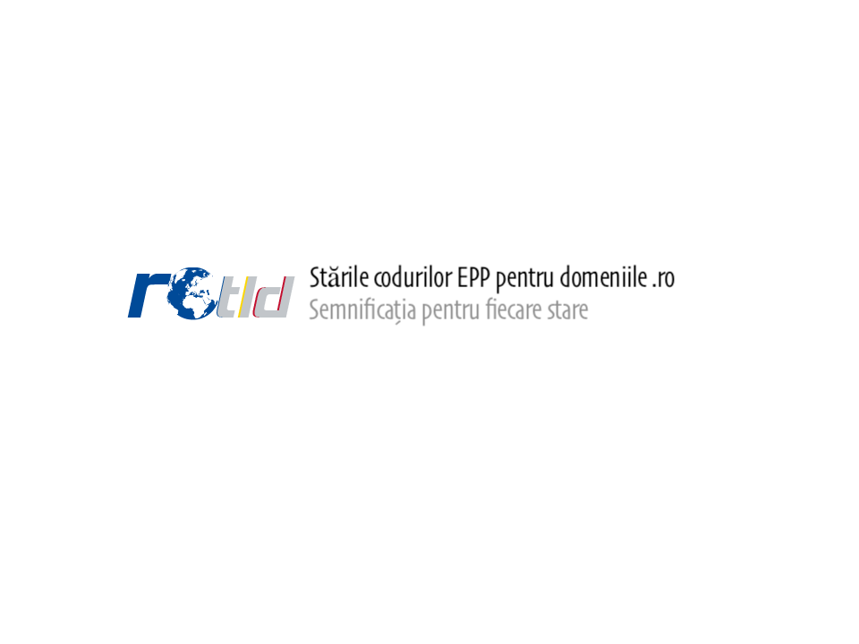 Ce semnificație au stările domeniilor .ro?